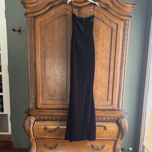 Windsor Black velvet Prom Dress nwot xs